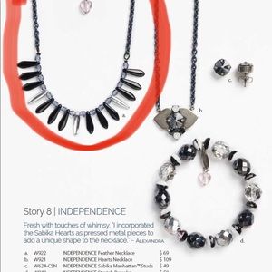 SABIKA Feather Necklace.